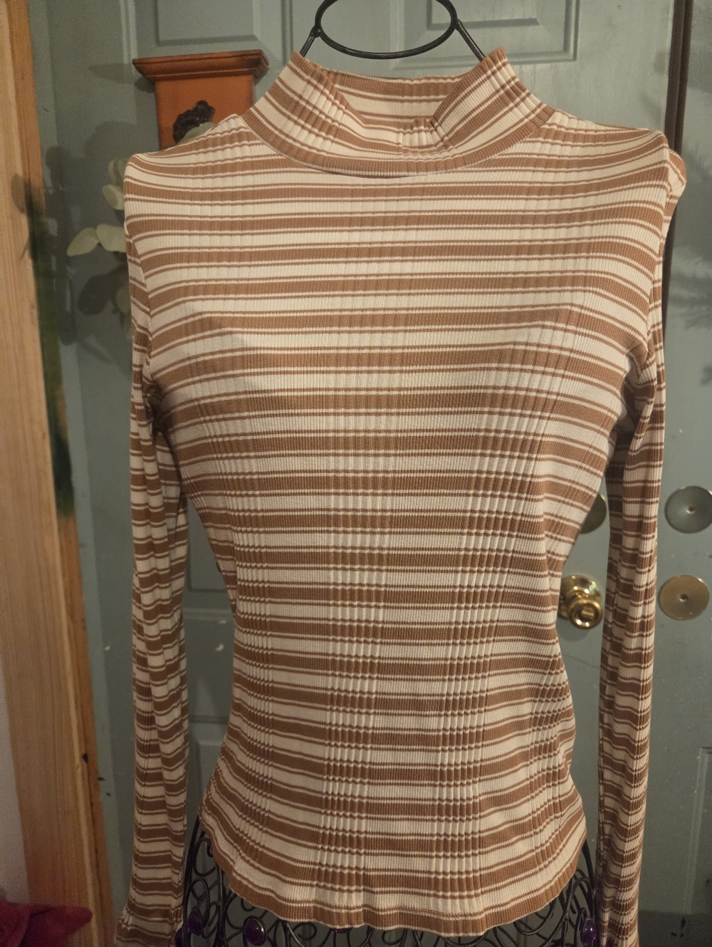 PINK Mock Turtle Neck Top